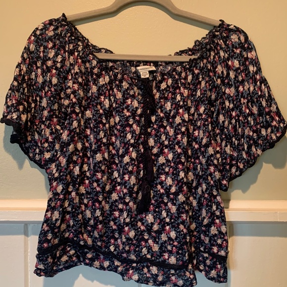 American Eagle Floral Top- Size Small - Picture 1 of 6